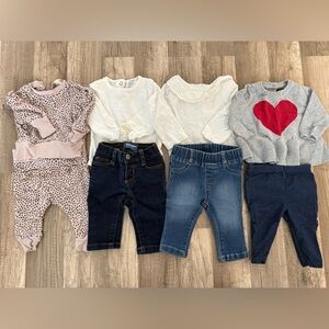 0-3 month baby girl winter / fall bundle